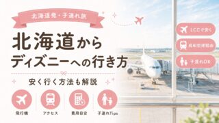北海道から東京ディズニーリゾートへの行き方【安く行く方法も解説】